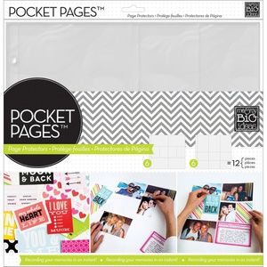 Me&My Big Ideas Photo Pocket Pages For Standard 12x12 Three Ring Scrapbook Album